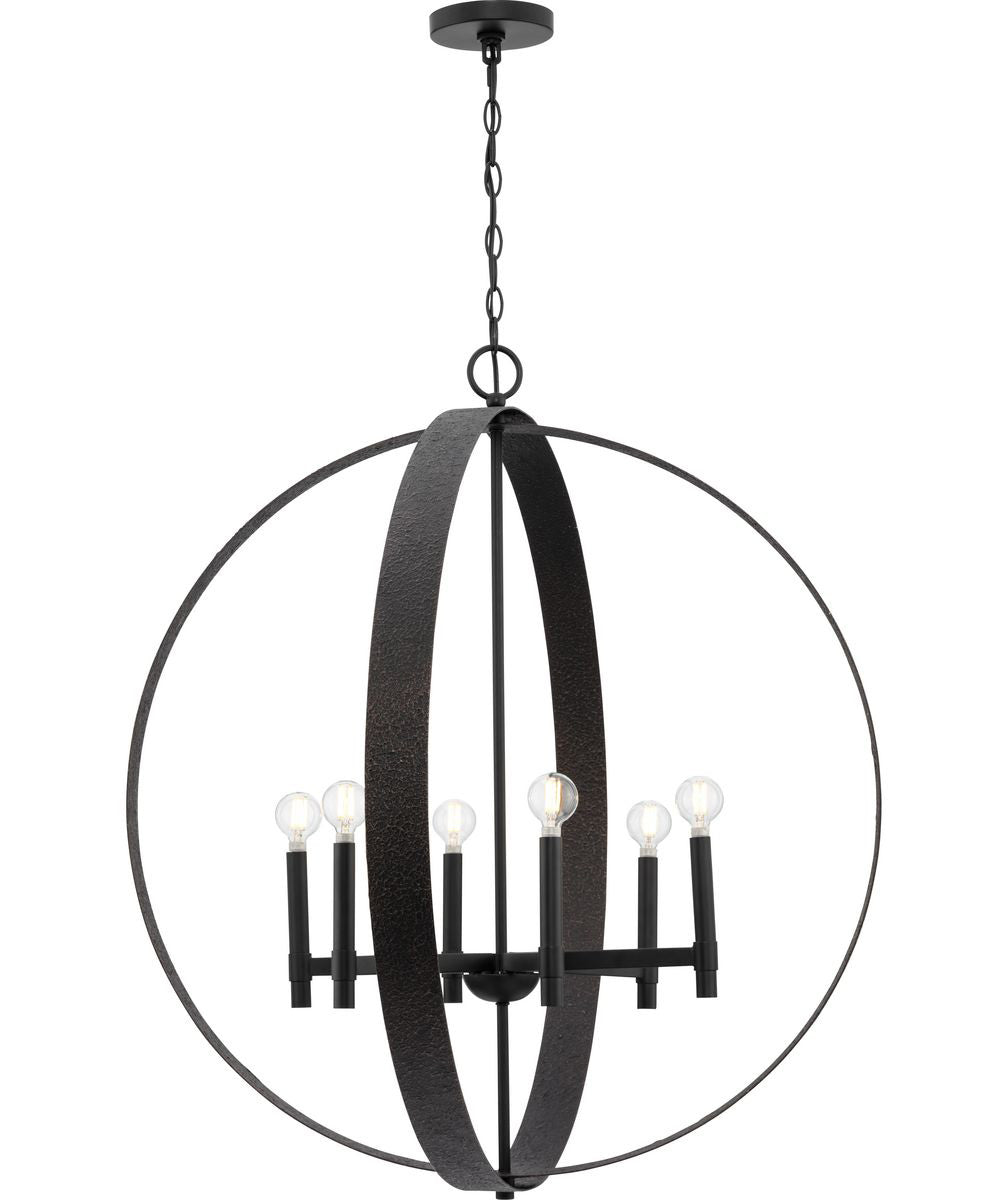 Allegheny 6-Light Pendant Matte Black