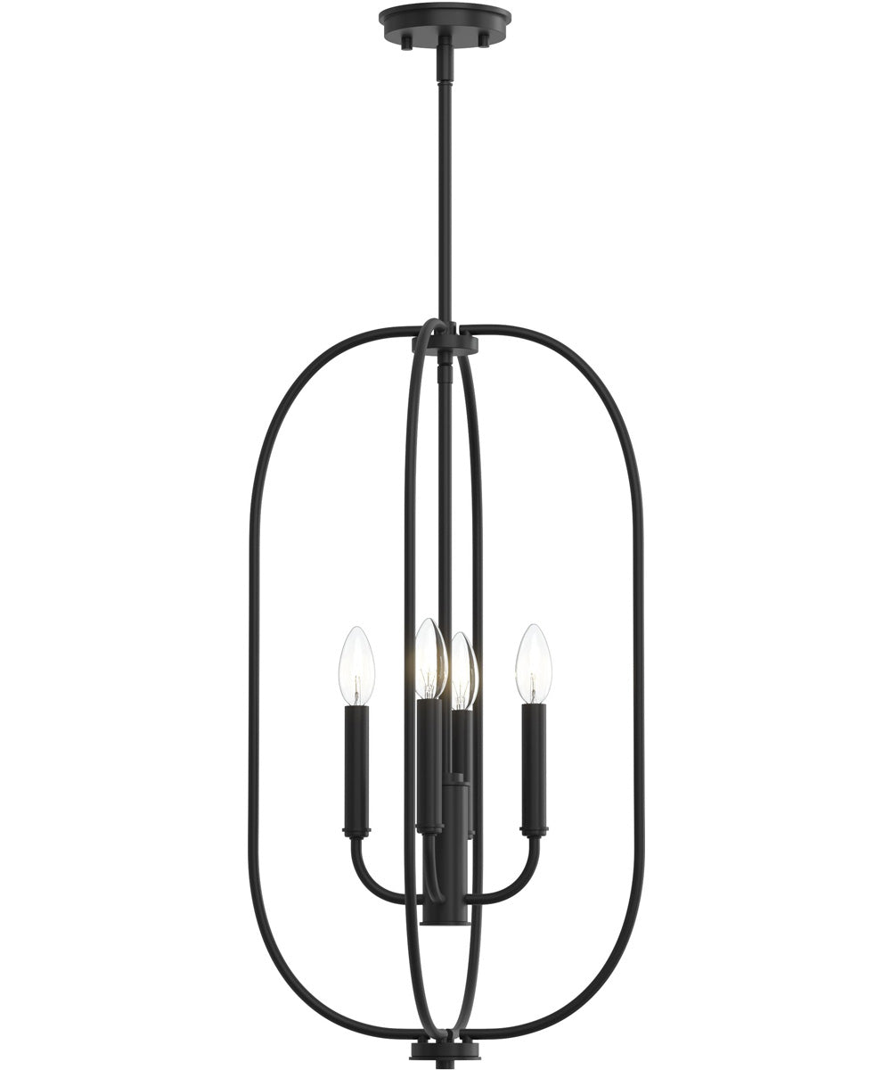 Reines 4-Light Foyer Pendant Matte Black