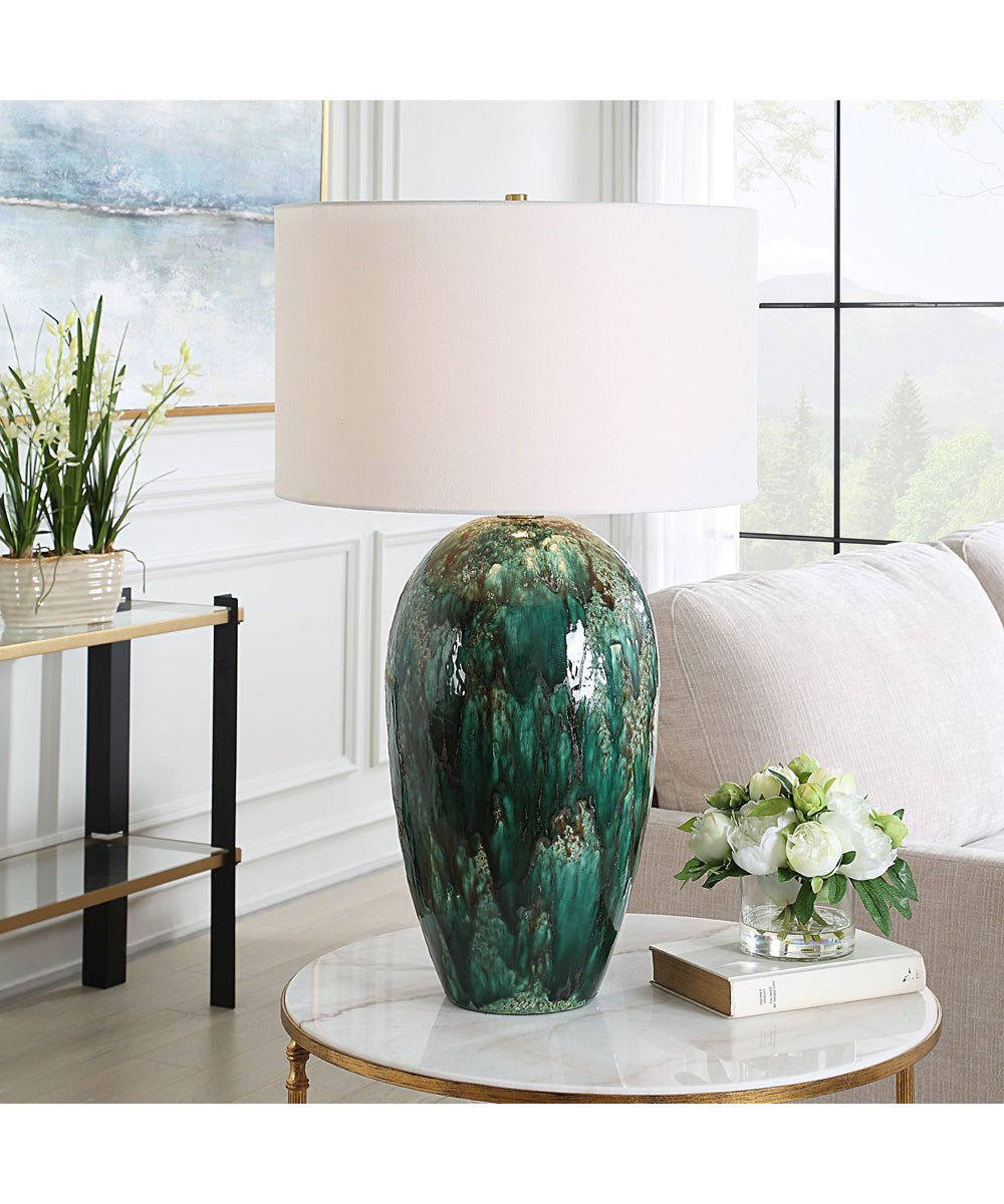 Ceralene Green Table Lamp