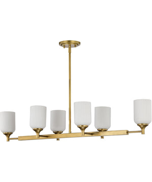 Solara 6-Light Pendant Natural Brass