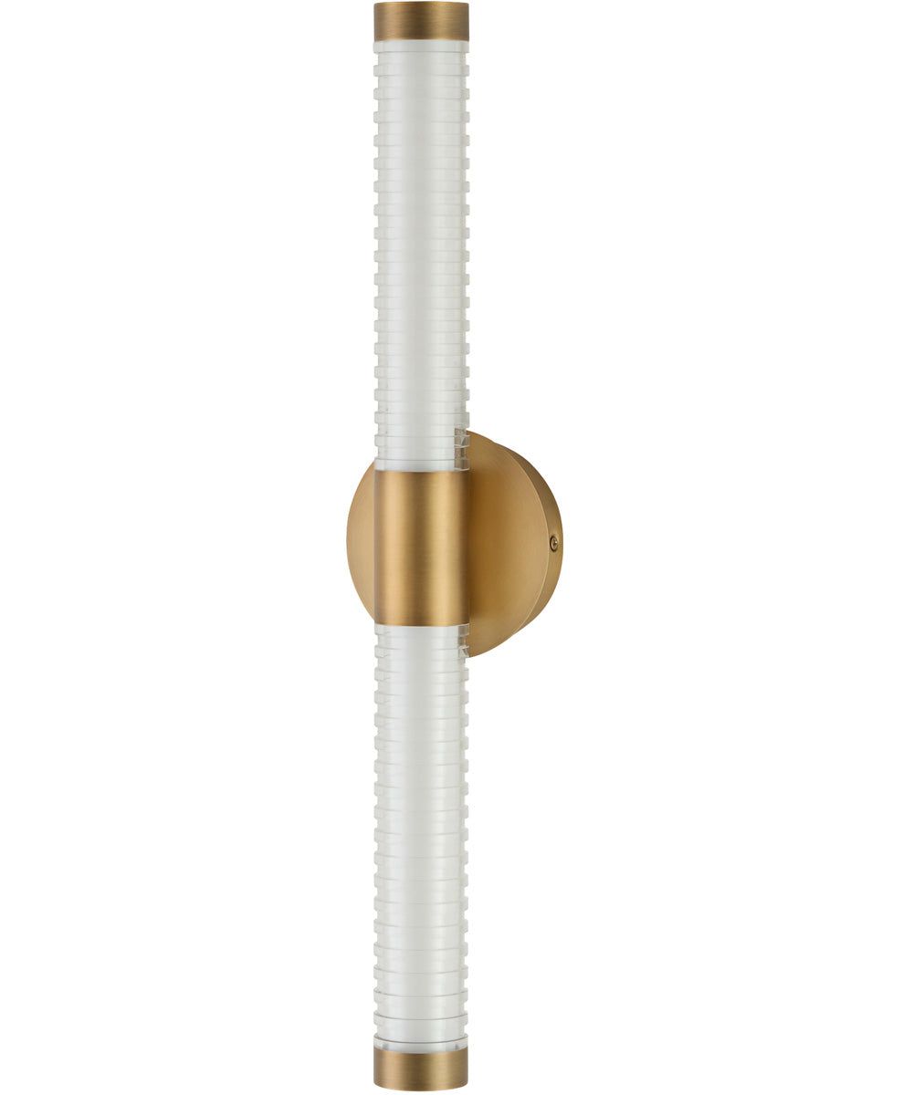 Vaden 2-light Sconce Brushed Brass