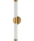 Vaden 2-light Sconce Brushed Brass