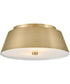 Tess 2-Light Medium Flush Mount in Lacquered Brass