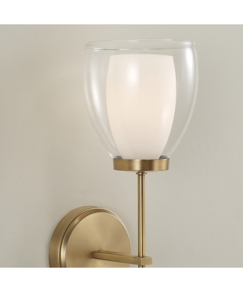 Joss 1-Light Sconce Aged Brass