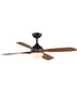 Bola 52 inch Indoor Fan w LED Light Kit Walnut / Black