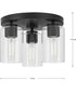 Cofield 12 in. 3-Light Flush Mount P350237 Matte Black