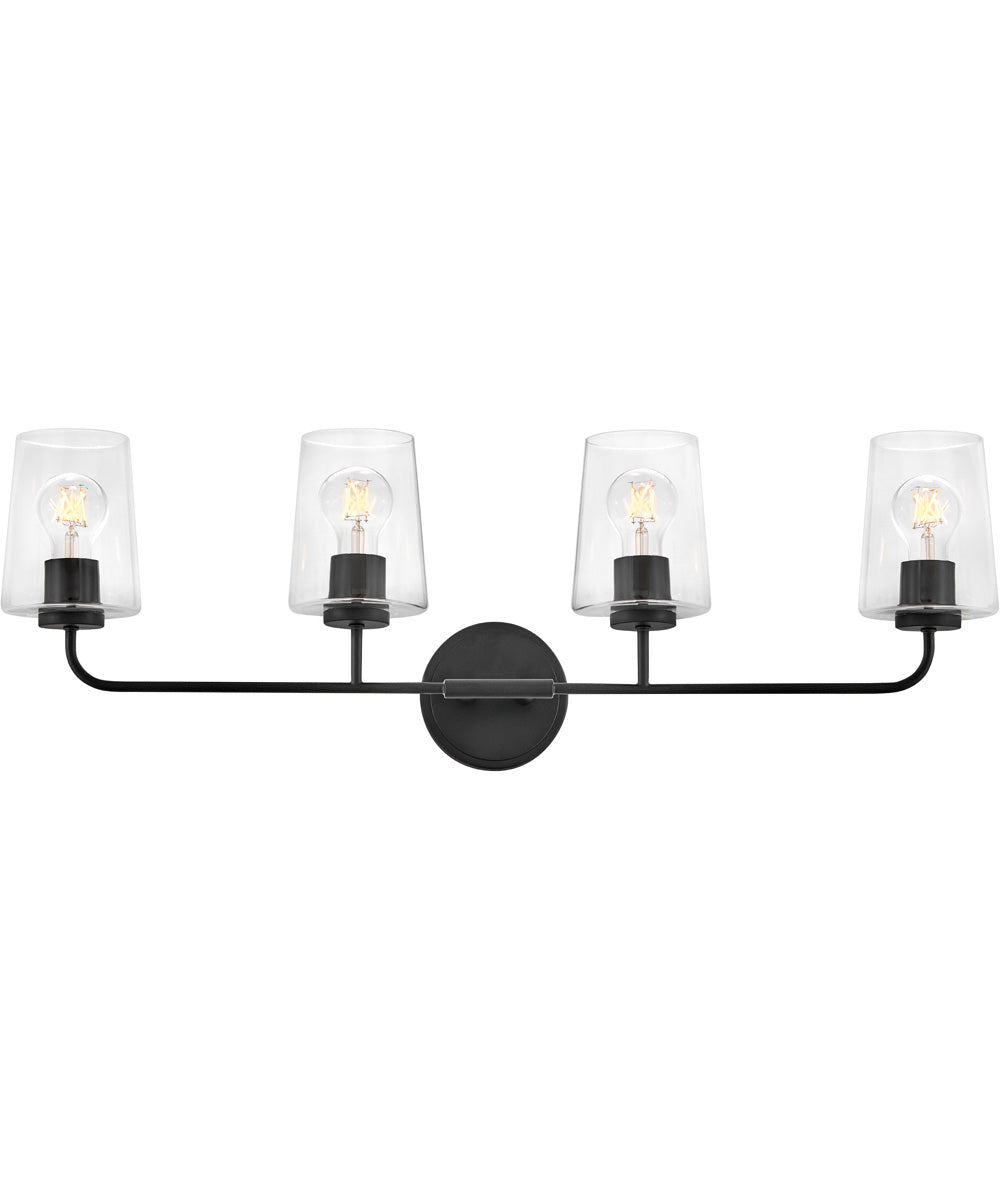 Kline 4-Light Large Four Light Vanity in Black