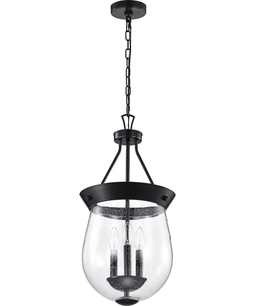 Boliver 3-Light Pendant Matte Black