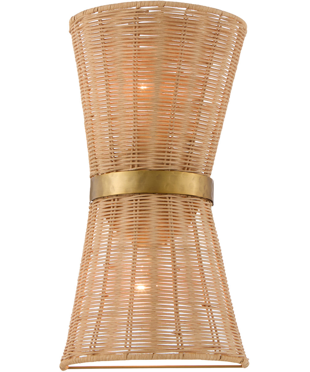 Fairview 2-light Sconce Brushed Brass