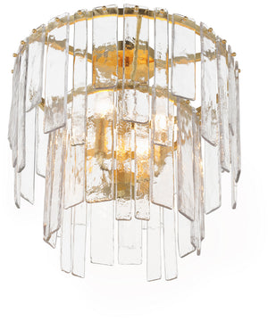 Warren 4-Light Semi-Flush / Pendant Gold Leaf
