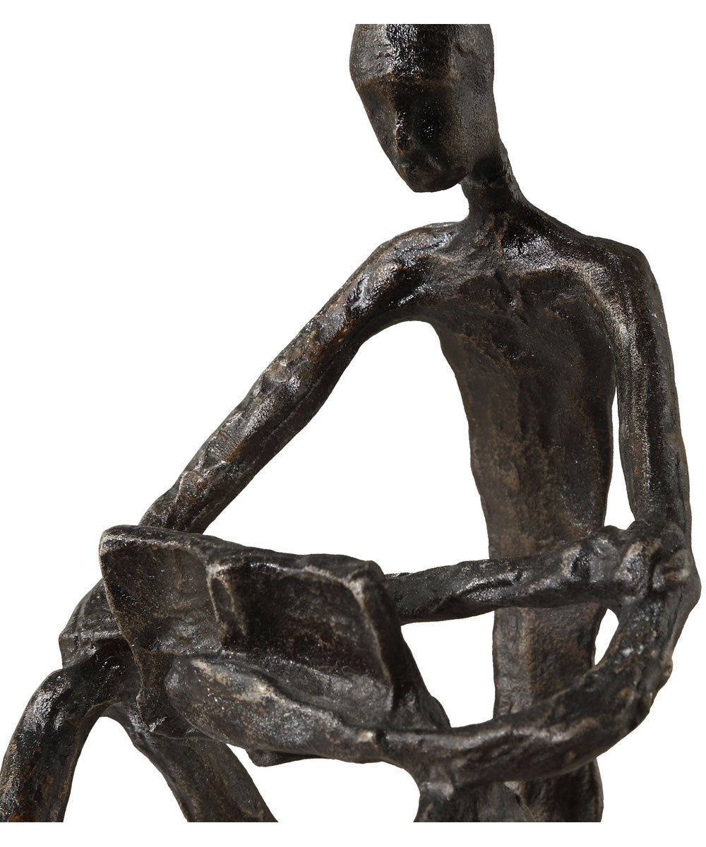 Sit Back, Relax And Read, Iron Sculpture