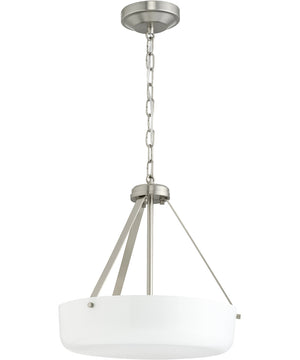 Lieon 2-Light Convertible Pendant Brushed Nickel
