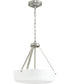 Lieon 2-Light Convertible Pendant Brushed Nickel