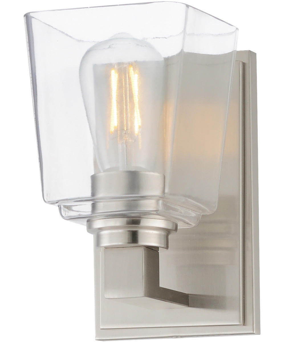 Cubos 1-Light Wall Sconce Satin Nickel
