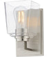 Cubos 1-Light Wall Sconce Satin Nickel