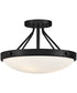 Gus 3-Light Medium Semi-Flush Mount in Black