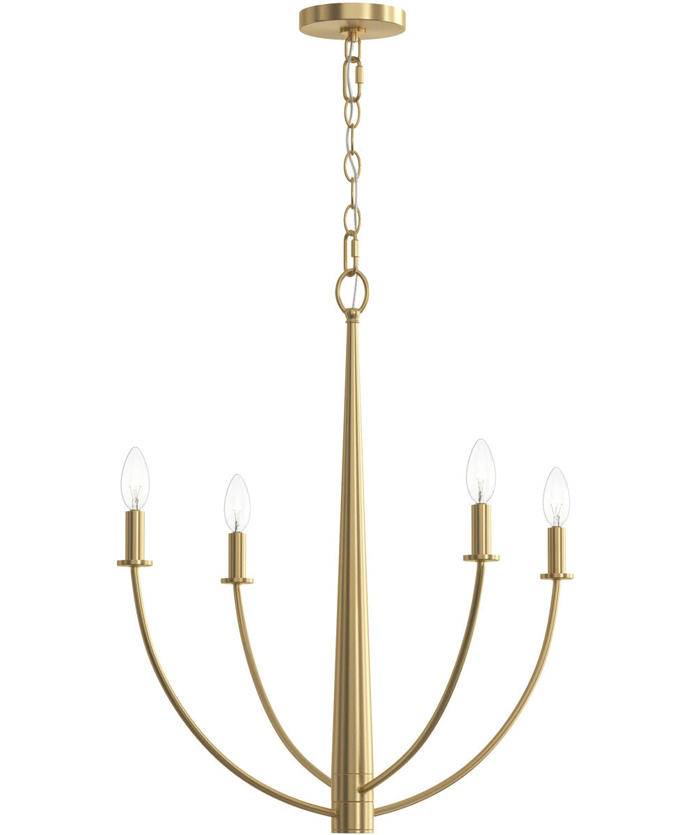 Jheni 4-Light Medium Chandelier Brushed Gold