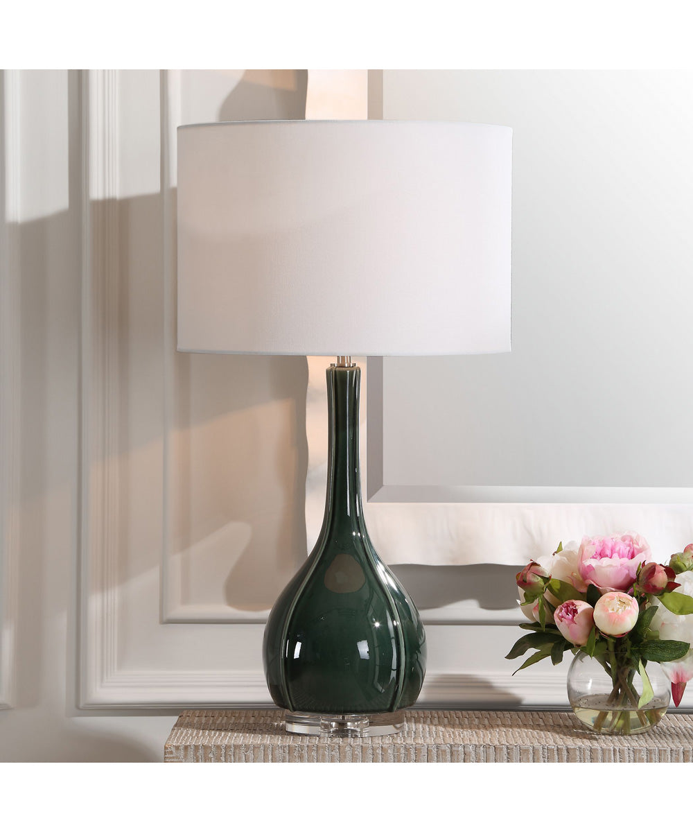 Essex Green Glass Table Lamp