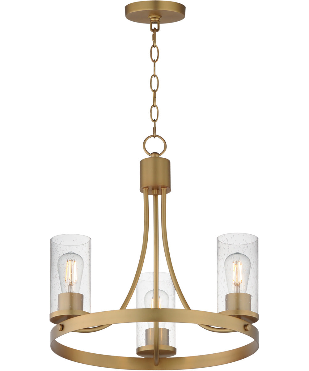 Livingston 3-Light Chandelier Natural Aged Brass