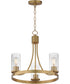 Livingston 3-Light Chandelier Natural Aged Brass