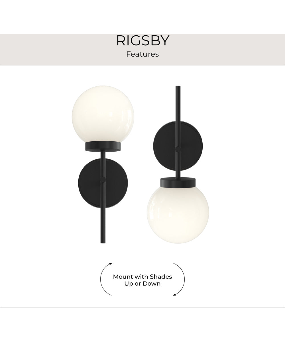Rigsby 1-Light Wall Sconce Matte Black