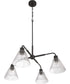 Pleated 4-Light Lighting Flat Black