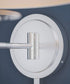 Sheppard 20"W 1-Light Plug-In Brushed Steel with White Shade Wall Swing Arm Wall Sconce by KenroyHome