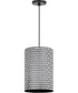 Shaka 1-Light Pendant Black / White