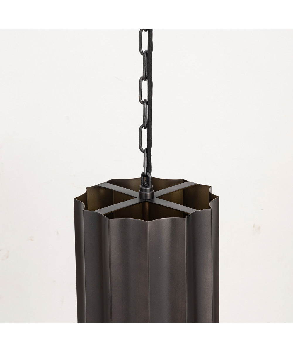 Allegra 1-Light Mini Pendant Gunmetal / Gold
