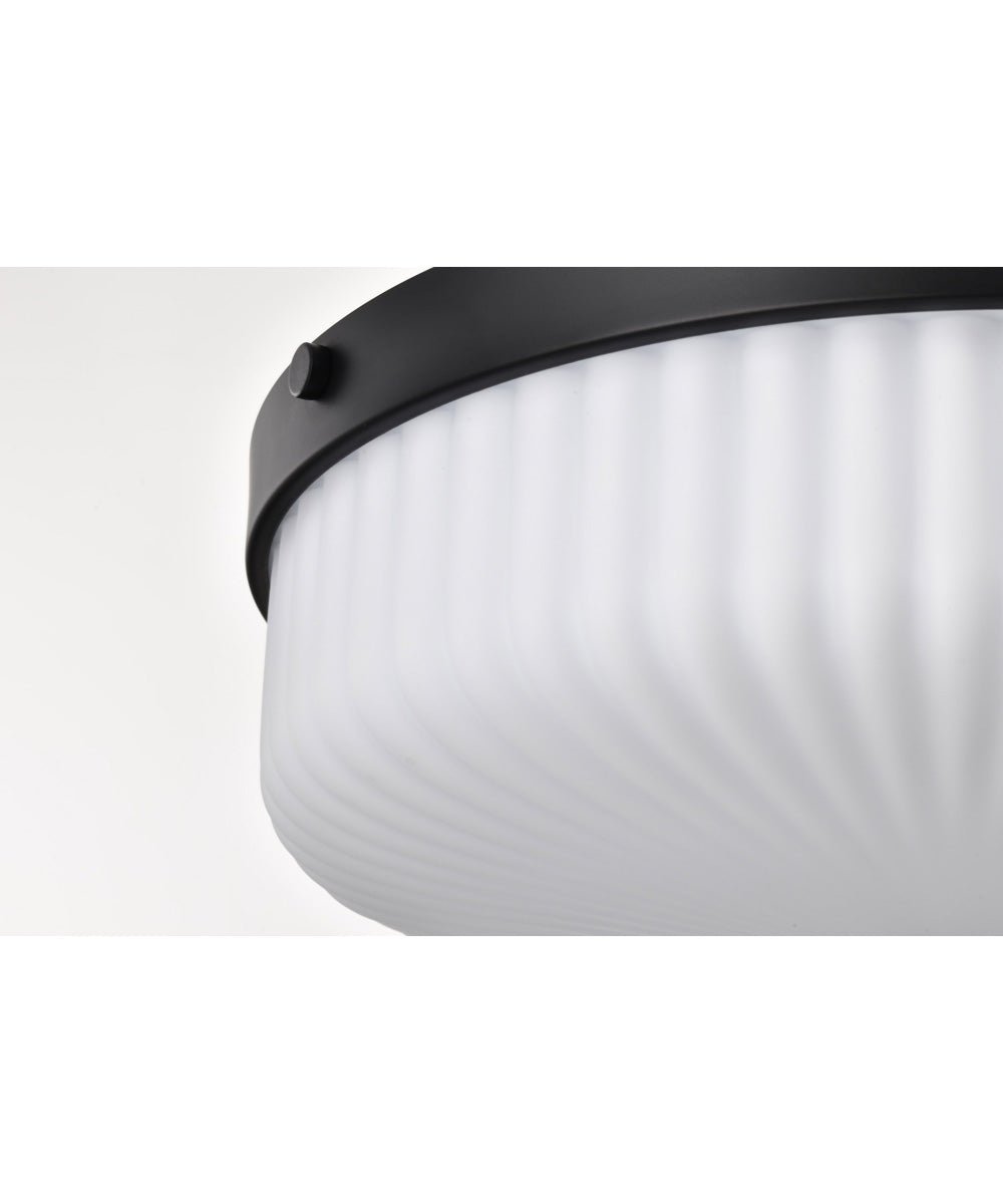 Solara 3-Light Close-to-Ceiling Matte Black
