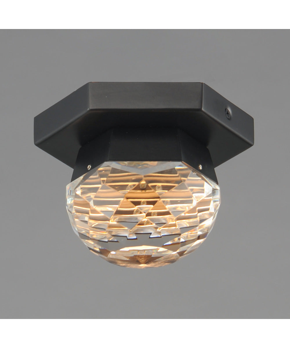 Allumettes 1-Light LED Flush Mount Black