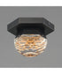 Allumettes 1-Light LED Flush Mount Black