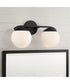 Oliver 2-Light Vanity Matte Black