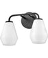 Gio 2-Light Small Two Light Vanity in Black