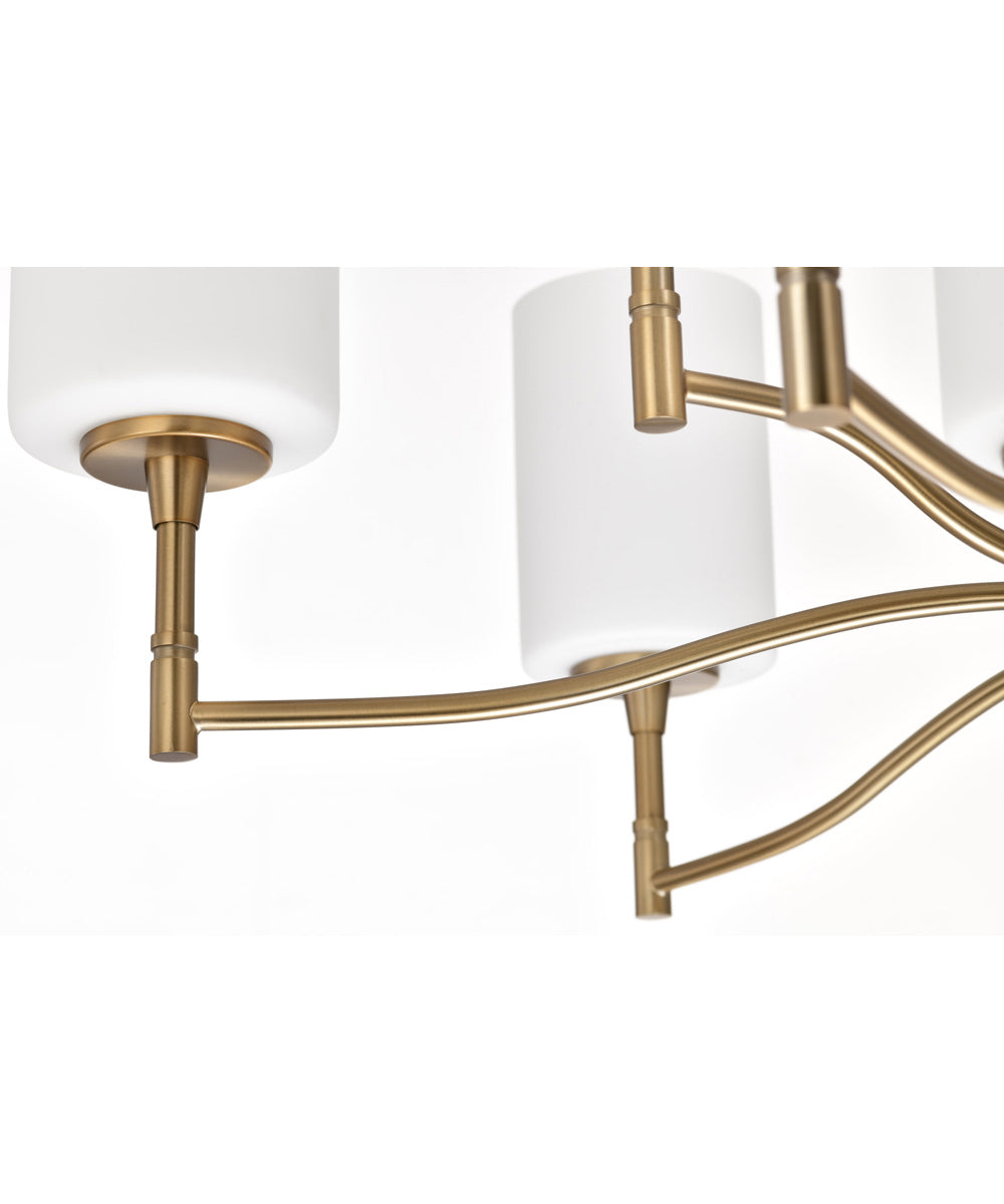 Liam 9-Light Chandelier Burnished Brass