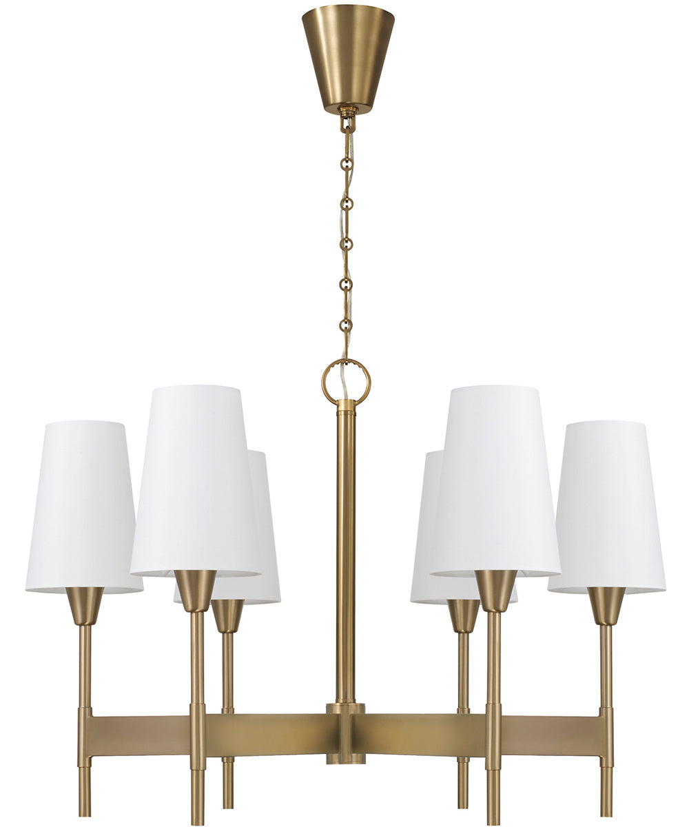 Leland 6-Light Chandelier Aged Brass