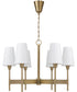 Leland 6-Light Chandelier Aged Brass
