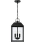 Nelson 3-Light Outdoor Hanging-Lantern Black
