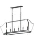 Arden 6-Light Linear Pendant Black