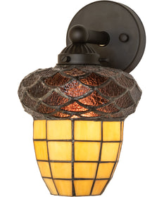 7" Wide Acorn Wall Sconce