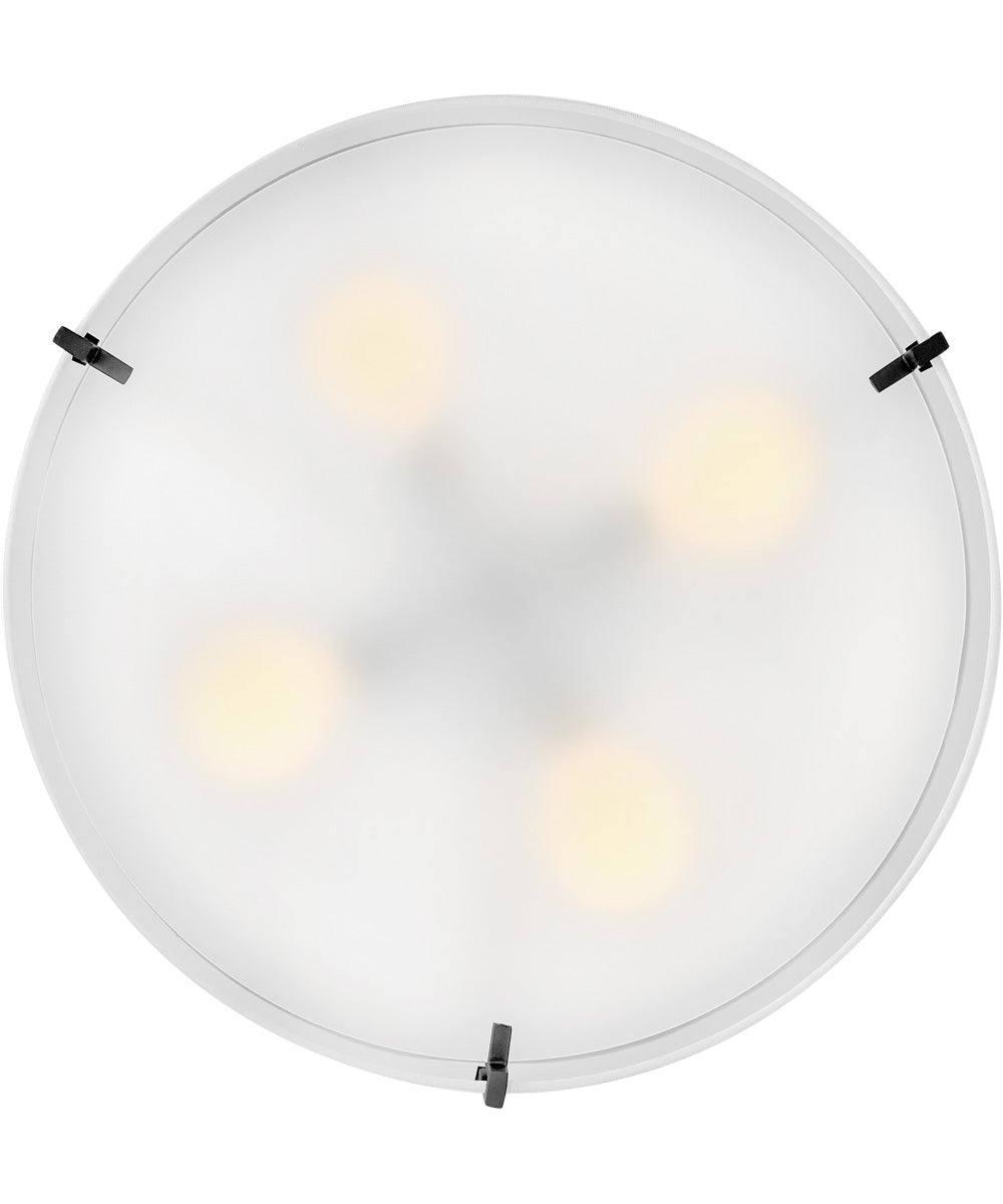 Halle 4-Light Medium Semi-Flush Mount in Black