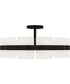 Sweeney Extra Large 6-light Semi Flush Mount Matte Black