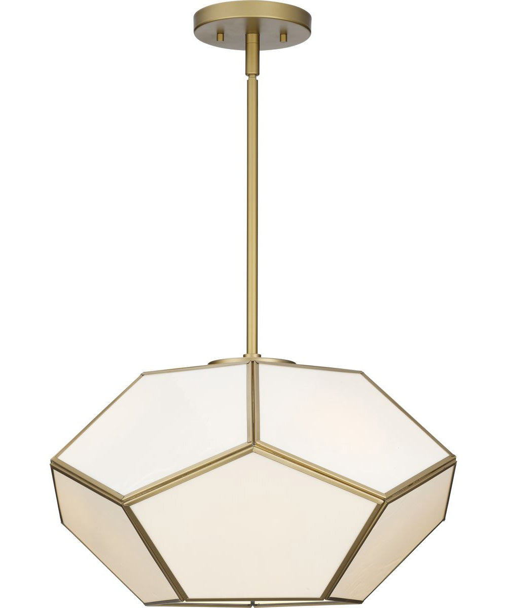Latham 18 in. 3-Light Flush Mount Vintage Gold