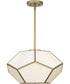 Latham 18 in. 3-Light Flush Mount Vintage Gold