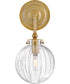 Helene 1-Light Medium Single Light Sconce in Lacquered Brass