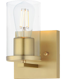 Lateral 1-Light Bath Vanity Satin Brass