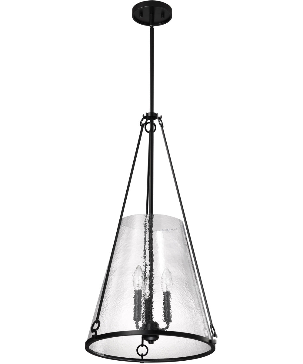 Valentine 3-Light Pendant Black