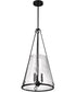 Valentine 3-Light Pendant Black