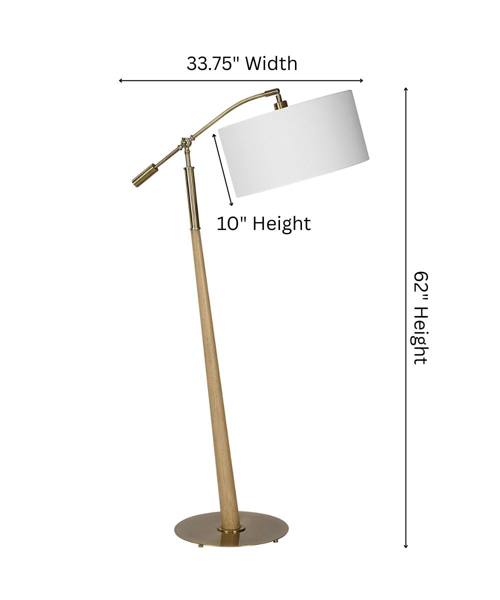 Kennett Wooden Floor Lamp