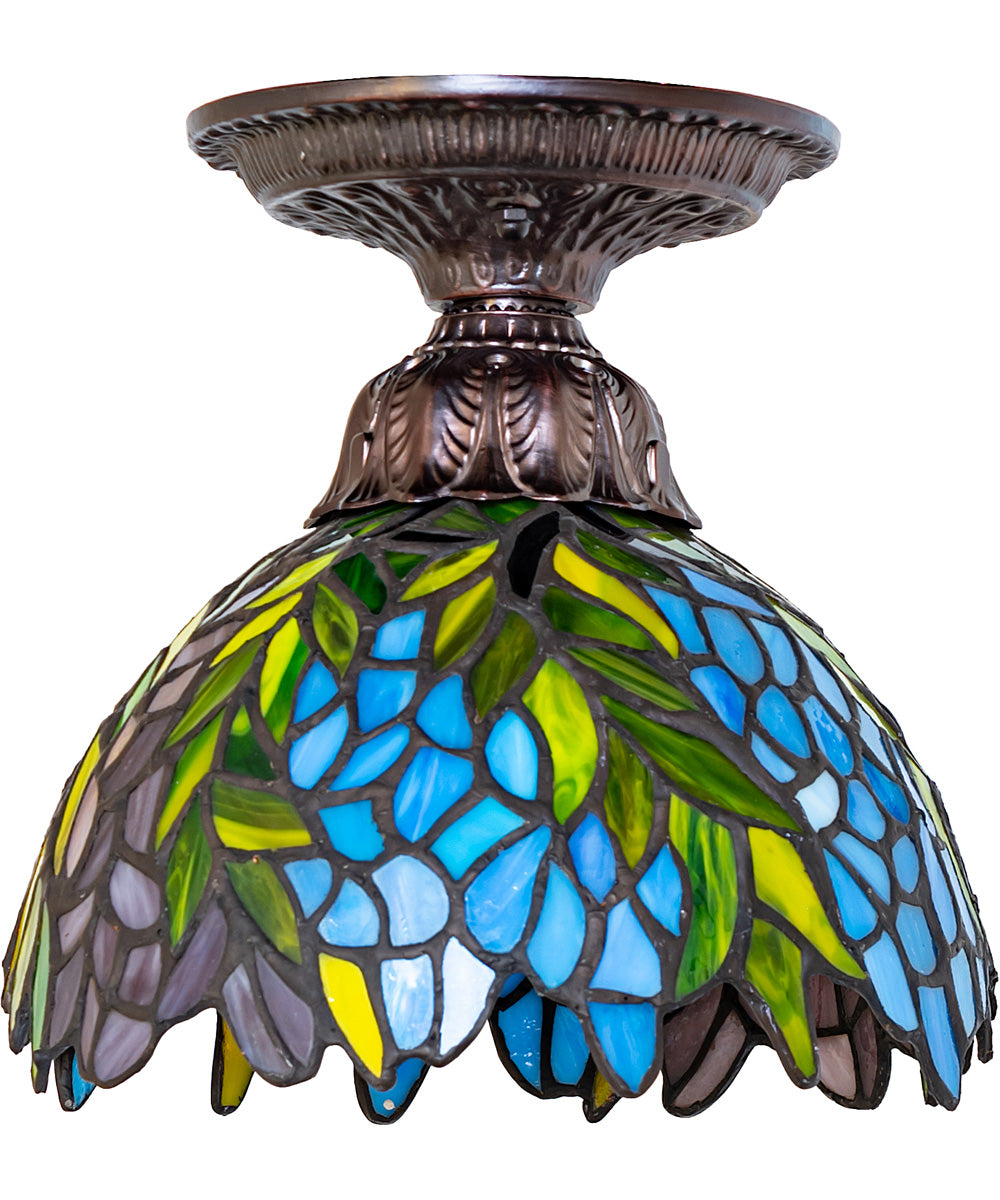 8" Wide Tiffany Honey Locust Flushmount